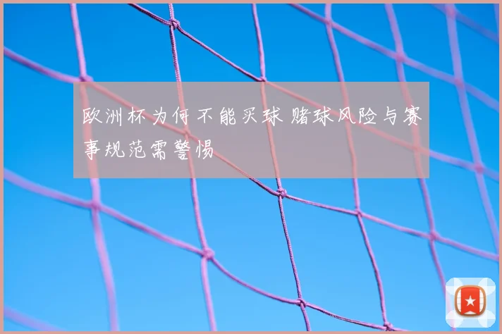 欧洲杯为何不能买球 赌球风险与赛事规范需警惕